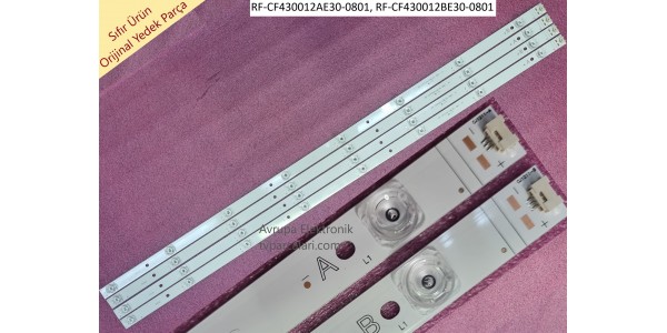 VESTEL 43UA9600 Led bar, RF-CF430012AE30-0801, RF-CF430012BE30-0801, Tv ledleri